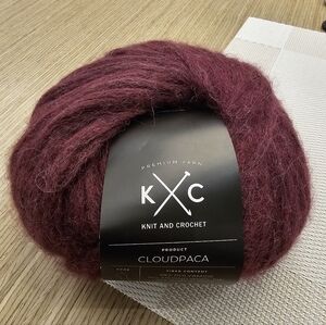 11 Skeins Knit and Crochet Cloudpaca Yarn - Color Persian Red